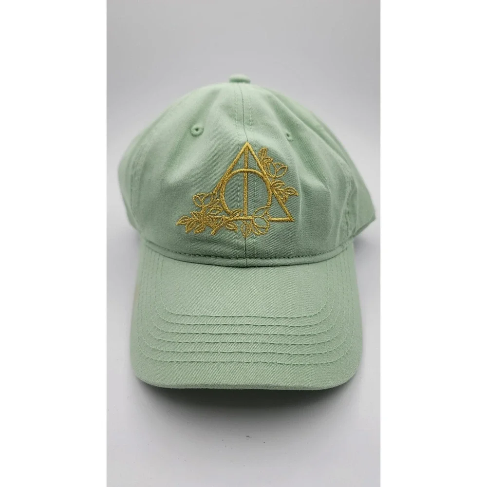 Harry Potter Floral Deathly Hallows Strapback Cap READ
